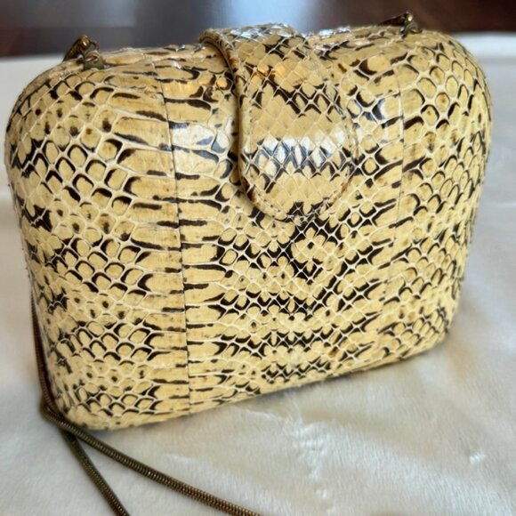 Gorgeous Vintage Le Ann Python Purse - Picture 6 of 11